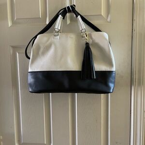 Tutilo New York Black  & white multi function laptop briefcase .